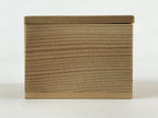 Vintage Japanese Wooden Pottery Storage Box Inside 7x7x5cm Small Lidded X5