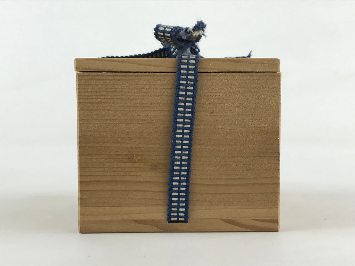 Vintage Japanese Wooden Pottery Storage Box Inside 8x8x6cm Small Lidde ...