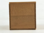 Vintage Japanese Wooden Pottery Storage Box Inside 8x8x8cm Small Lidded WB999