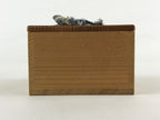 Vintage Japanese Wooden Pottery Storage Box Inside 9x9x5.5cm Small Lidded X3