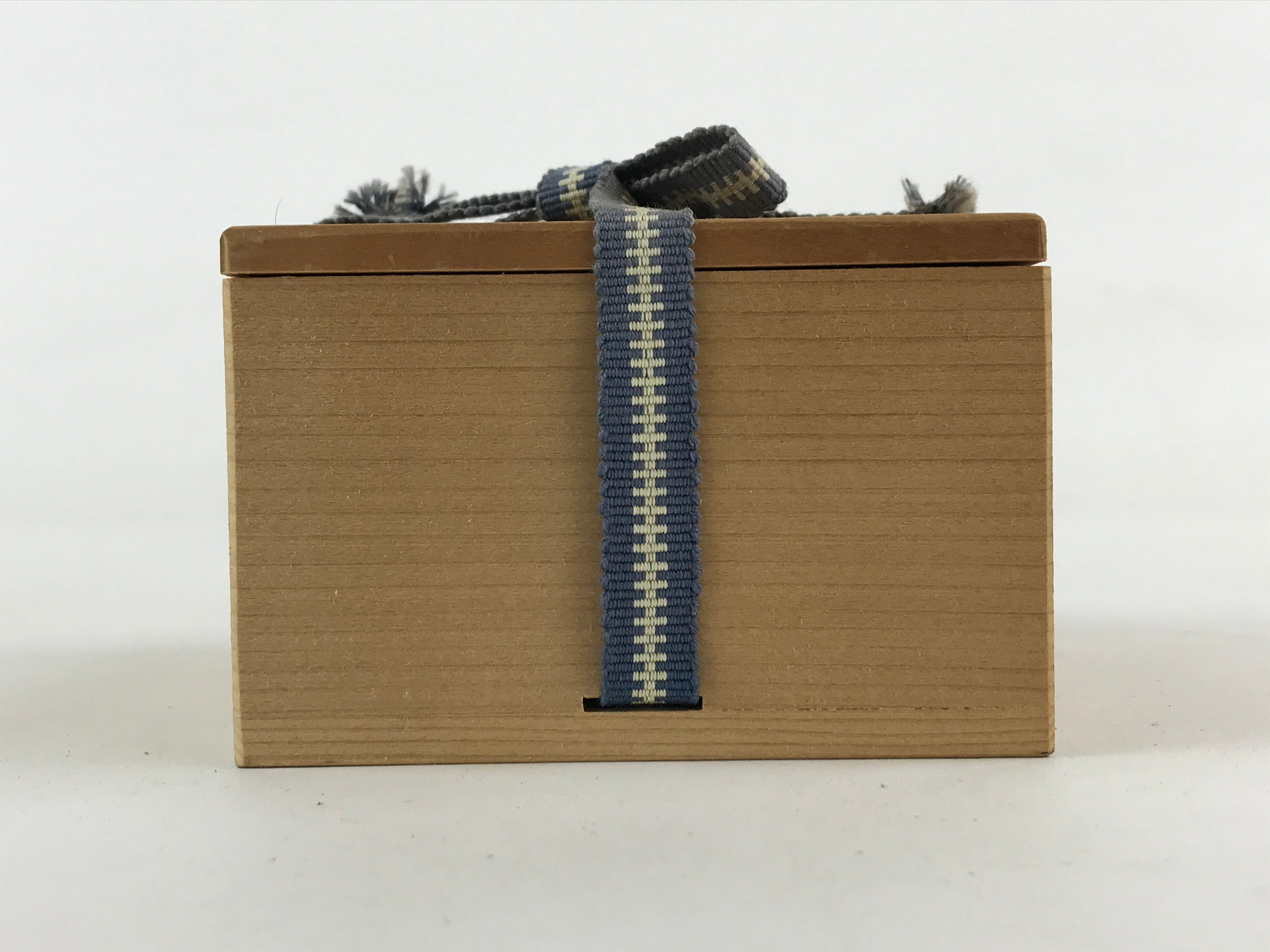 Vintage Japanese Wooden Pottery Storage Box Inside 9x9x5.5cm Small Lidded X3