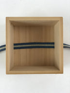 Vintage Japanese Wooden Pottery Storage Box Inside 9x9x5.5cm Small Lidded X3