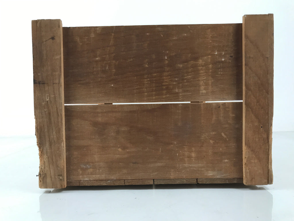 Vintage Japanese Wooden Storage Box Crate No Lid Inside 38.8x27.7x20cm X155