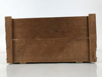 Vintage Japanese Wooden Storage Box Crate No Lid Inside 38.8x27.7x20cm X155