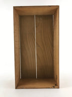 Vintage Japanese Wooden Storage Box Inside 36x19.5x9cm Small Open Crate X40