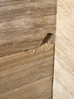 Vtg Japanese Wooden Lidded Pottery Storage Box Cube Inside 29.7x29.7x29.5cm X157