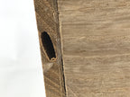 Vtg Japanese Wooden Lidded Pottery Storage Box Cube Inside 29.7x29.7x29.5cm X157