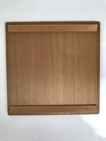 Vtg Japanese Wooden Lidded Pottery Storage Box Inside 15x14.9x20.6cm Brown X159