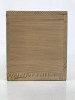 Vtg Japanese Wooden Lidded Pottery Storage Box Inside 26.6x9.5x10.2cm Brown X160