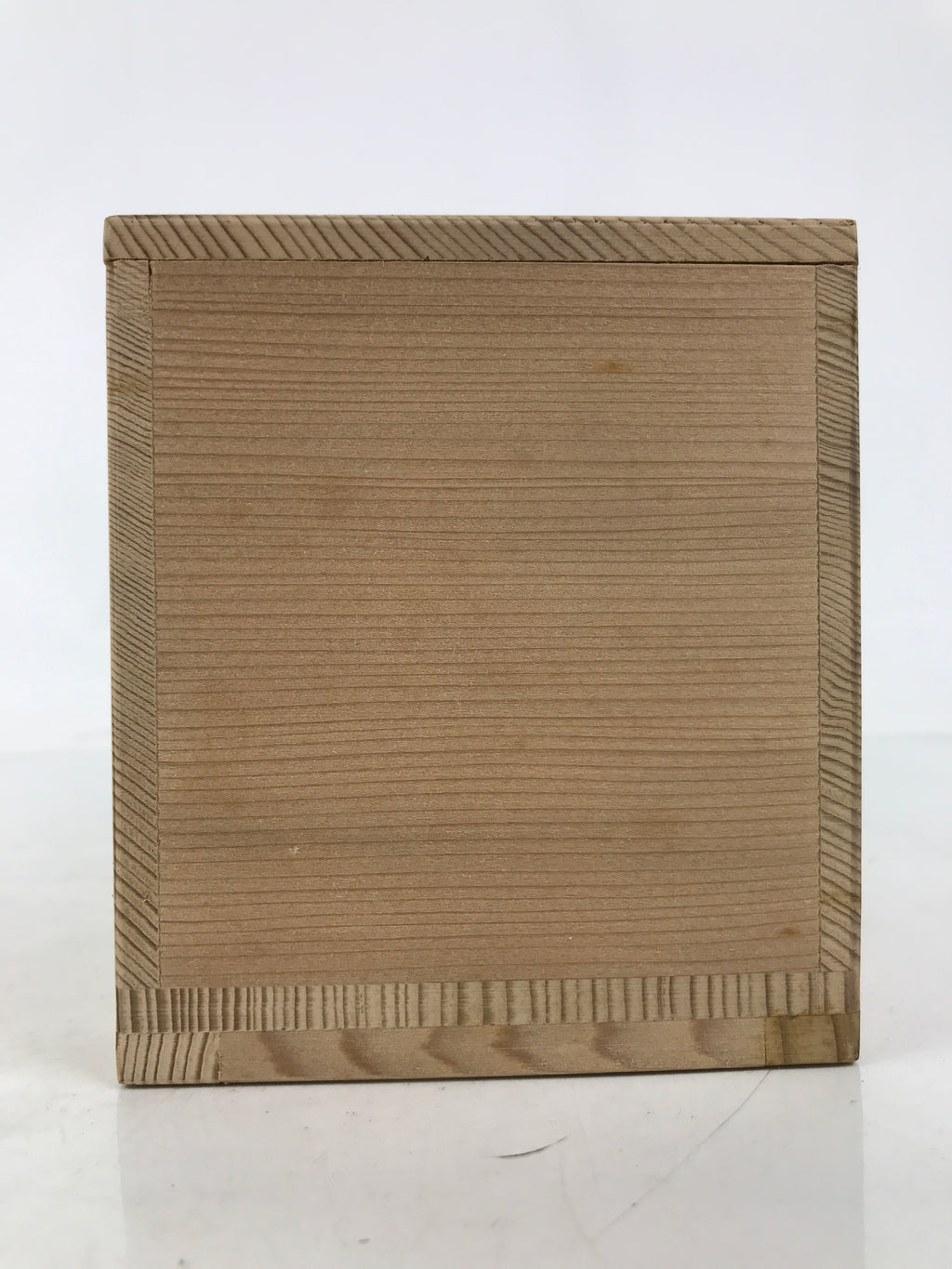 Vtg Japanese Wooden Lidded Pottery Storage Box Inside 26.6x9.5x10.2cm Brown X160