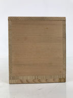 Vtg Japanese Wooden Lidded Pottery Storage Box Inside 26.6x9.5x10.2cm Brown X160