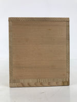 Vtg Japanese Wooden Lidded Pottery Storage Box Inside 26.6x9.5x10.2cm Brown X160