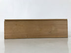 Vtg Japanese Wooden Lidded Pottery Storage Box Inside 30x14.6x8.4cm Brown X142