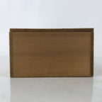 Vtg Japanese Wooden Lidded Pottery Storage Box Inside 30x14.6x8.4cm Brown X142