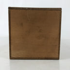 Vtg Japanese Wooden Lidded Pottery Storage Box Inside 31.7x13.2x13cm Brown X144