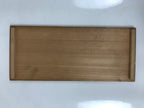Vtg Japanese Wooden Lidded Pottery Storage Box Inside 31.7x13.2x13cm Brown X144