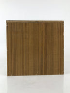 Vtg Japanese Wooden Lidded Storage Box Inside 30.3x26.1x29.1cm Brown X146