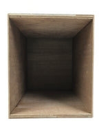 Vtg Japanese Wooden Lidded Storage Box Inside 30.3x26.1x29.1cm Brown X146