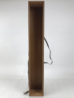 Vtg Japanese Wooden Lidded Storage Box Inside 85x12.3x10.5cm Brown X165