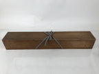 Vtg Japanese Wooden Lidded Storage Box Inside 85x12.3x10.5cm Brown X165