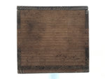 Vtg Japanese Wooden Lidded Storage Box Inside 85x12.3x10.5cm Brown X165