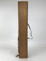 Vtg Japanese Wooden Lidded Storage Box Inside 85x12.3x10.5cm Brown X165