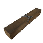 Vtg Japanese Wooden Lidded Storage Box Inside 85x12.3x10.5cm Brown X165
