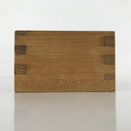 Vtg Japanese Wooden Masu Rice Cup Inside Box 6.5x6.5x4cm Setsubun Festival X123