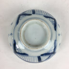 Antique C1824 Japanese Koimari Lidded Teacup Yunomi Blue White PP972