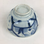 Antique C1824 Japanese Koimari Lidded Teacup Yunomi Blue White PP972