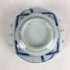 Antique C1824 Japanese Koimari Lidded Teacup Yunomi Blue White PP973