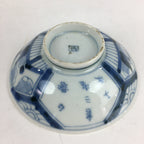 Antique C1824 Japanese Koimari Lidded Teacup Yunomi Blue White PP974