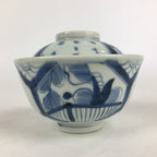 Antique C1824 Japanese Koimari Lidded Teacup Yunomi Blue White PP975