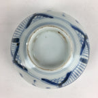 Antique C1824 Japanese Koimari Lidded Teacup Yunomi Blue White PP976