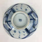 Antique C1824 Japanese Koimari Lidded Teacup Yunomi Blue White PP976