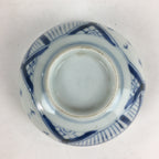Antique C1824 Japanese Koimari Lidded Teacup Yunomi Blue White PP977