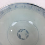 Antique C1824 Japanese Koimari Lidded Teacup Yunomi Blue White PP977