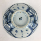 Antique C1824 Japanese Koimari Lidded Teacup Yunomi Blue White PP977