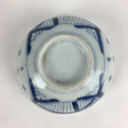 Antique C1824 Japanese Koimari Lidded Teacup Yunomi Blue White PP978