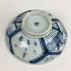 Antique C1824 Japanese Koimari Lidded Teacup Yunomi Blue White PP979