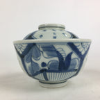 Antique C1824 Japanese Koimari Lidded Teacup Yunomi Blue White PP979
