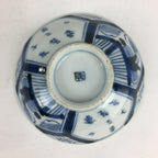 Antique C1824 Japanese Koimari Lidded Teacup Yunomi Blue White PP980