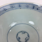 Antique C1824 Japanese Koimari Lidded Teacup Yunomi Blue White PP980