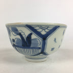 Antique C1824 Japanese Koimari Porcelain Teacup Yunomi Blue White PP970