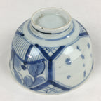 Antique C1824 Japanese Koimari Porcelain Teacup Yunomi Blue White PP970