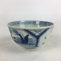 Antique C1824 Japanese Koimari Porcelain Teacup Yunomi Blue White PP970