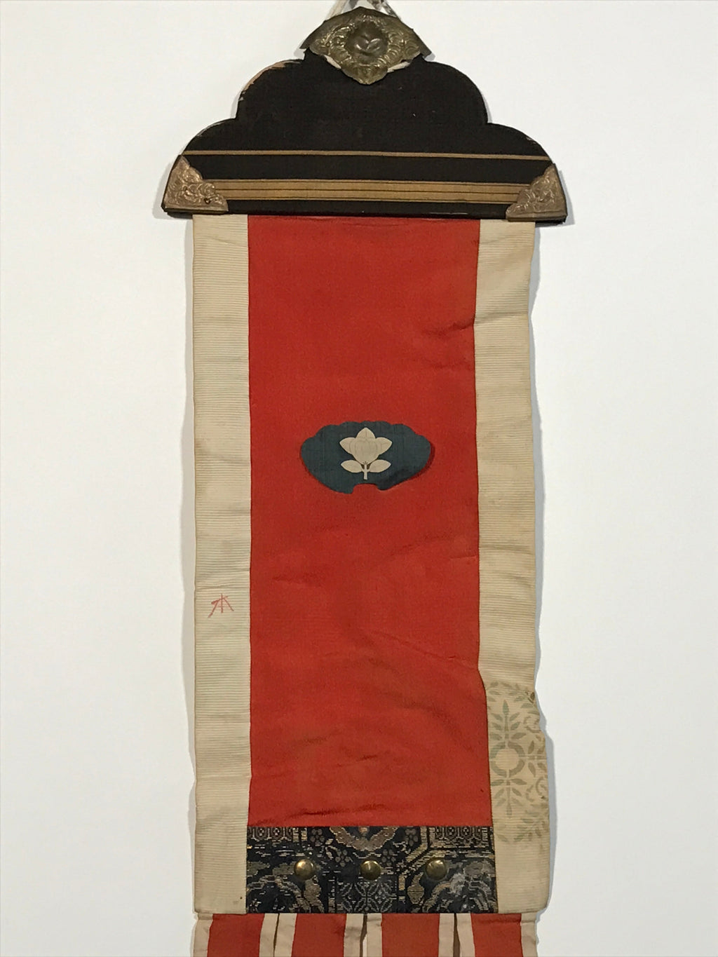 Antique C1835 Japanese Buddhist Memorial Service Meiki Nobori Tenpo Period BU940
