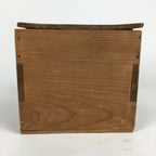 Antique C1848 Japanese Wooden Storage Box Hako Inside 15.2x14.9x14.7cm WB878