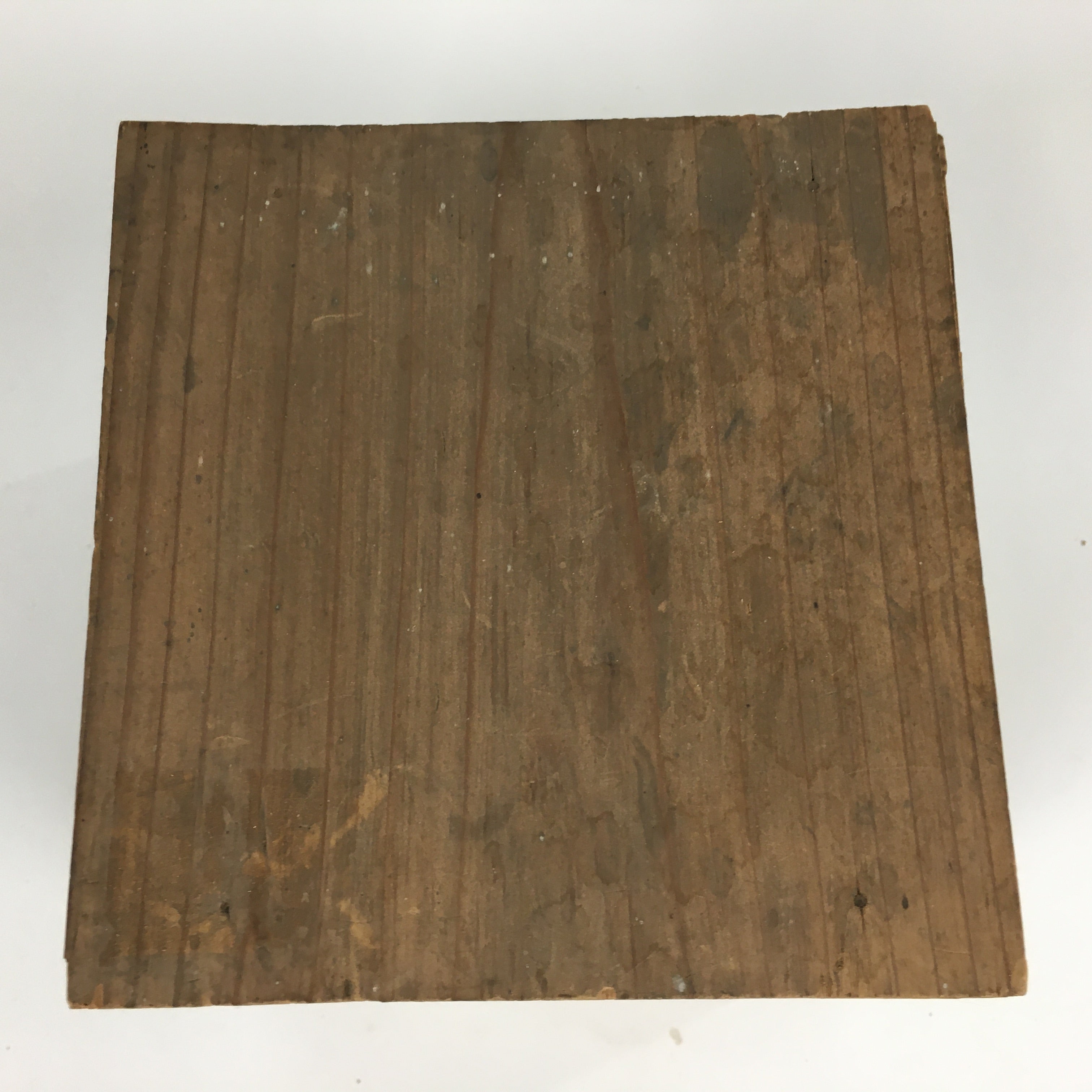 Antique C1848 Japanese Wooden Storage Box Hako Inside 15.2x14.9x14.7cm WB878