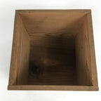 Antique C1848 Japanese Wooden Storage Box Hako Inside 15.2x14.9x14.7cm WB878